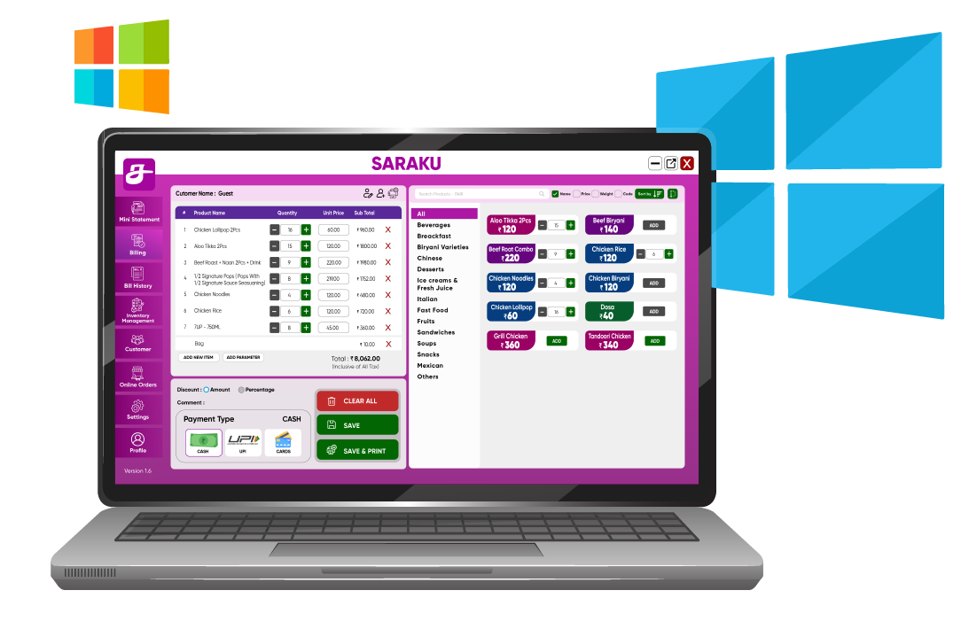 Download Saraku Business App on Desktop